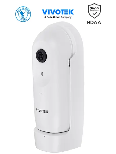 VIVOTEK CC9160-H - Cámara IP Panorámica para interior, 2 MP, WDR Pro, Visión 180º, Ciberseguridad Trend Micro, Smart Stream III, Micrófono Integrado, Visión SNV, Conectores DI/DO, ONVIF