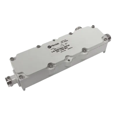 Acoplador direccional / 10dB / 575-2700MHz / 300W RMS / 1kW pico / PIM -161dBc / IP67 / Conector 4.3-10
