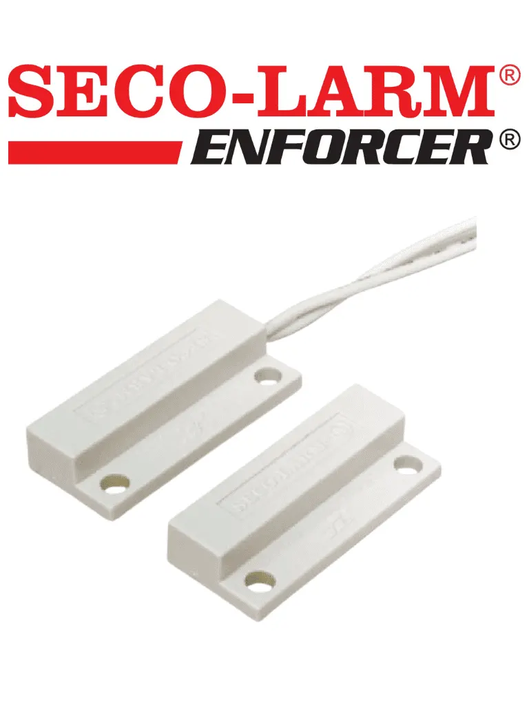 Contacto magnético mini SECO-LARM SM-205Q/W para puertas y ventanas