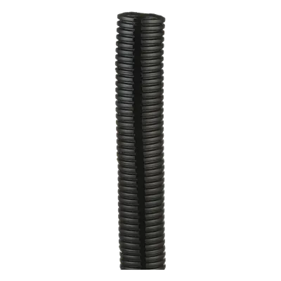 Tubo Corrugado Abierto / 1.25 in (31.8 mm) Diámetro / 15.2 m (49.9 ft) Largo / Polietileno Negro / UL 94 HB