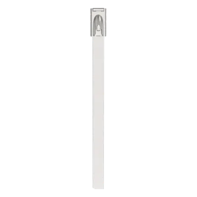 Cincho de Acero Inoxidable / 316 Estándar / 127 mm (5.0 in) largo x 4.6 mm ancho / 100 Piezas / Cierre Automático de Acceso Ancho / Bordes Redondeados