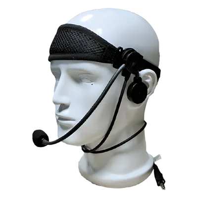 Auriculares Militares / Micrófono Boom Flexible / IP67 / PTT Amplia / MIL-STD-810 / Conector M02 / Compatible Motorola HT/GP/PRO Series