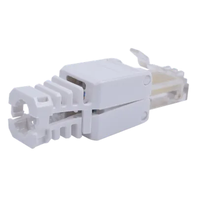 Plug de Campo RJ45 / Cat5e y Cat6 / Sin Herramientas / 1000 VCC / T-568A/B / Policarbonato