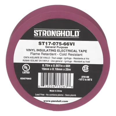 Cinta aislante eléctrica PANDUIT ST17-075-66VI violeta de 600 V