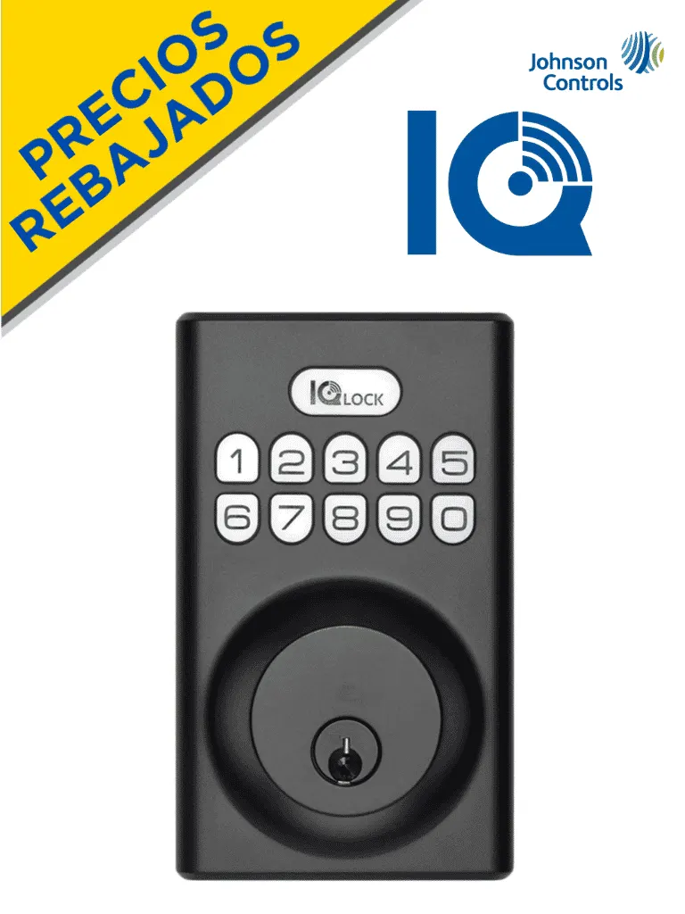 Cerradura inteligente QOLSYS IQDLK-PGK-MB PowerG en negro mate