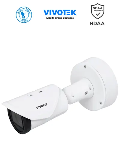 VIVOTEK IB9387-EHTV-V3 - Cámara IP bullet exterior 5 MP, Lente varifocal 2.7-13.5mm, IR II 50mts, Real Sight Engine IA, IA Deep Search, IA Smart VCA, Protección IP67, IK10, NEMA 4X, Ciberseguridad Trend Micro, DI/DO, ONVIF, NDAA