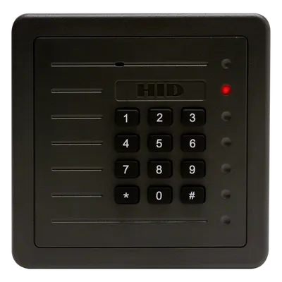 Lector de Proximidad de Mediano Alcance / Teclado Integrado / Wiegand / Exterior / 8' (20 cm) / 12 VCC / -30 a 65 °C