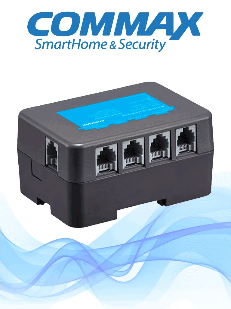 Distribuidor de piso COMMAX CMD-101BU con 4 puertos para sistemas de videoportero