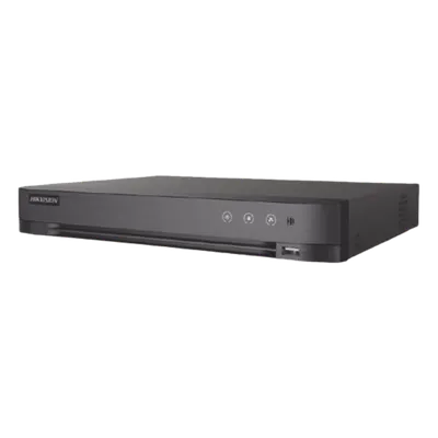 DVR Pentahíbrido / 4 Canales TURBOHD + 2 Canales IP / 3K Lite 5 Megapixel / Audio Bidireccional Coaxitron / Reconocimiento Facial / AcuSense / 1 Bahía HDD 10 TB