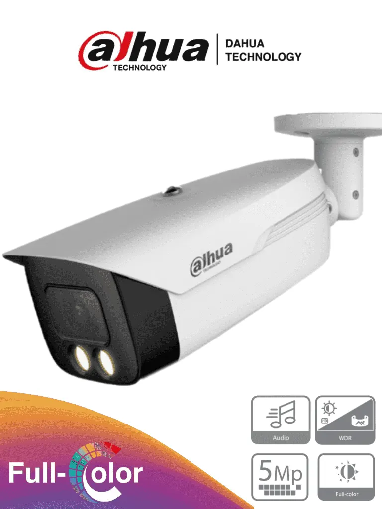 Cámara bullet DAHUA DH-HAC-HFW1509MHN-A-LED-0360B-S2 Full Color 5 MP
