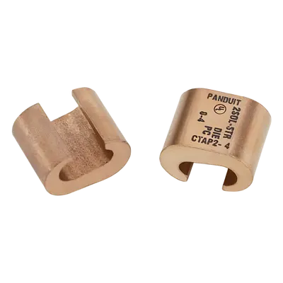 Conector de compresión tipo C PANDUIT CTAP2/0-2/0-X para malla de tierra