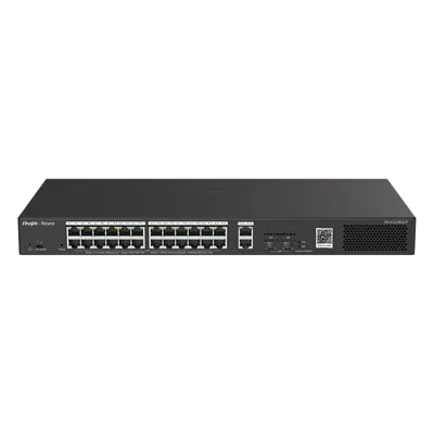 Switch PoE+ RUIJIE RG-ES228GS-P de 24 puertos Gigabit y 370 W