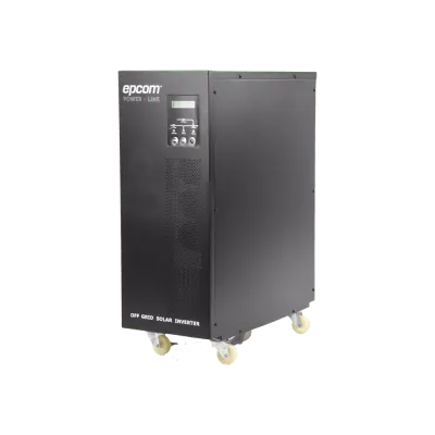 Inversor / Cargador para sistemas tipo isla de 192Vcc/120VCA de 5000W onda sinusoidal pura con controlador MPPT. Administre una fuente fotovoltaica, la red eléctrica y recargue su banco de baterías y su consumo sin problemas.