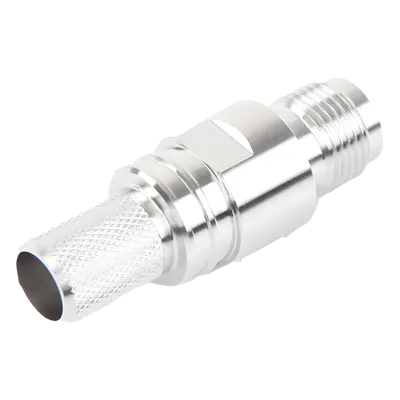 Conector RF TNC Hembra en Línea / Plegable con Pin Cautivo / Impedancia 50 Ω / Para Cable Coaxial RG-8/U y LMR-400