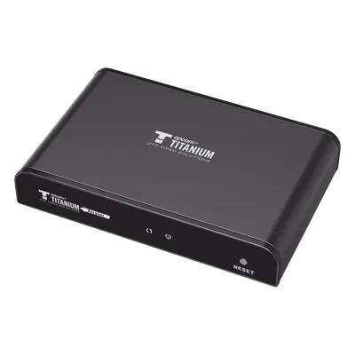 Receptor Compatible para Kits TT-383PRO4.0 / Resolución 1080P@60Hz / Cat 5e/6 / Distancia de 120 m / Control IR / Protocolo HDbitT / Compatible con Switch Gigabit .