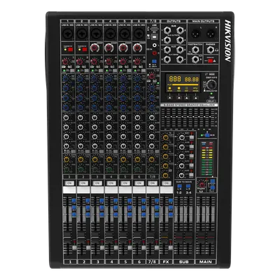 Consola de mezcla analógica HIKVISION DS-QAPMCR8-A con DSP y Bluetooth
