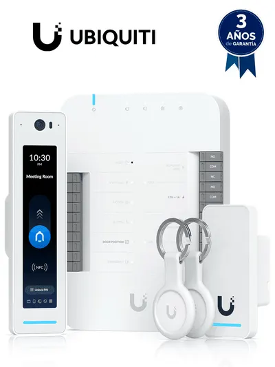 UBIQUITI UA-G2-SK-PRO - Kit de control de acceso profesional UniFi para 1 puerta, Entrada y Salida, Incluye: 1 x UA-Hub, 1 x Lector G2 Reader Pro, 1 x Lector G2 Reader, 2 x Llaveros de bolsillo NFC