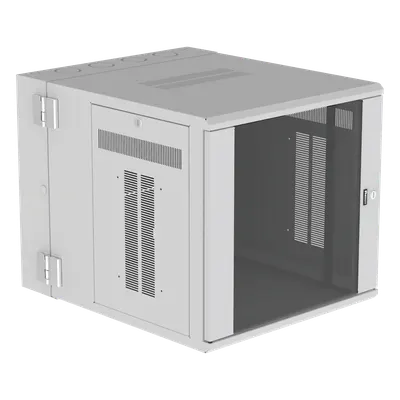 Gabinete de Montaje en Pared / 19in / 12 UR / 30in Profundidad / Ventana de Seguridad / Blanco