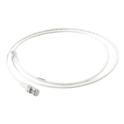 Patch Cord Cat6A Blindado / S/FTP / 28 AWG / 1.52 m (5 ft) / Diámetro 5.5 mm / Color Blanco