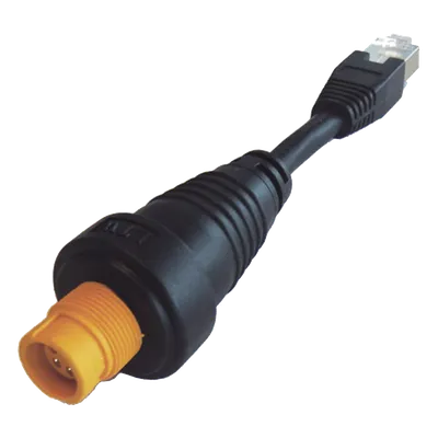 Adaptador Ethernet / RJ45 Estándar / Conector Redondo Amarillo / Compatible NSO evo2 y Zeus2