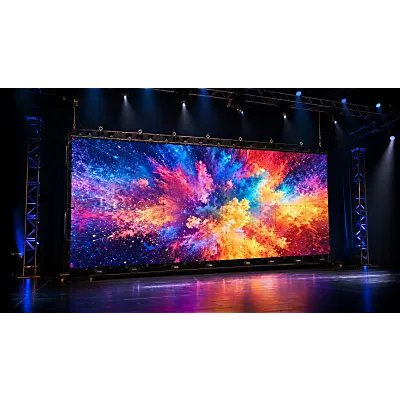 Videowall LED móvil Hikvision DS-KRENT-29-INT de 3 × 2 m, pitch 2.9