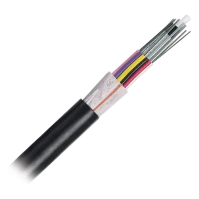 Cable de Fibra Óptica / 6 Hilos / Planta Externa OSP / Dieléctrico Sin Metal / Monomodo OS2 / 10.16 mm (0.40 pulg) / Bloqueo de Agua en Seco
