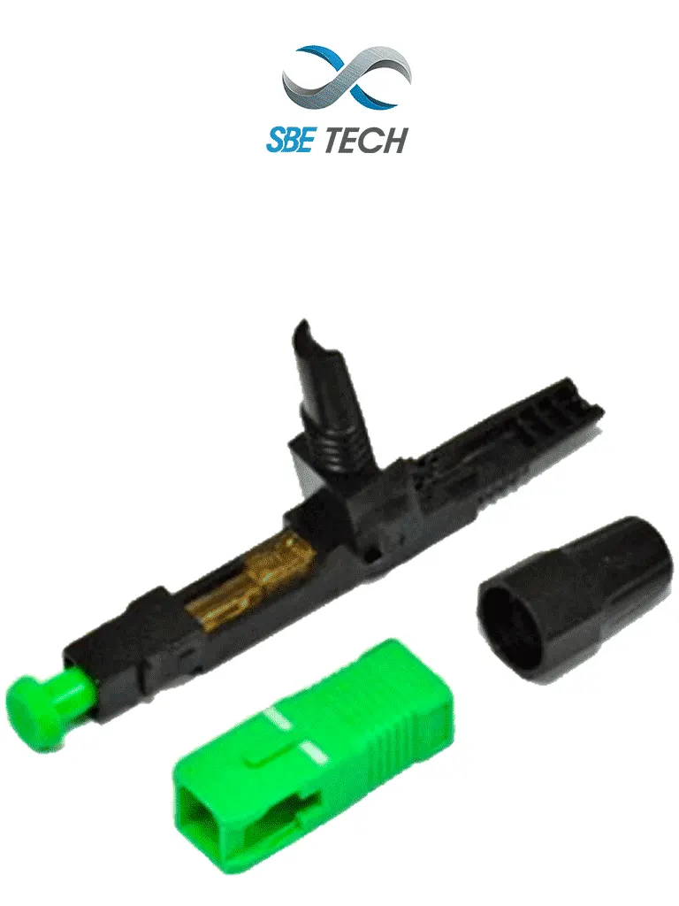 Conector de fibra óptica SBE TECH SBE-CONPPSCSMAPC SC/APC monomodo