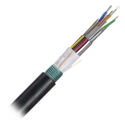 Cable de Fibra Óptica / 48 Hilos / Monomodo OS2 / Planta Externa Armada / Bloqueo de Agua en Seco / Resistencia UV / 250 µm