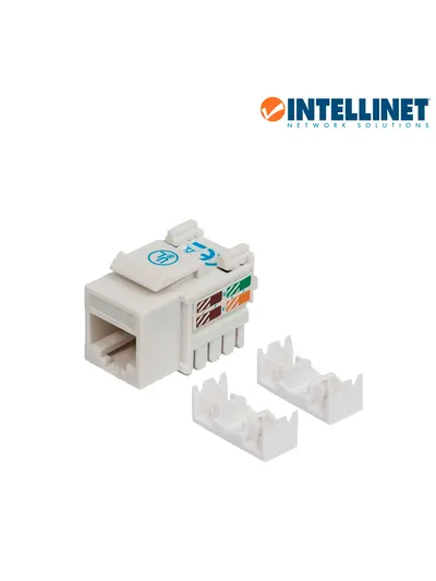Jack Keystone RJ45 Cat6 INTELLINET 210591 blanco de impacto