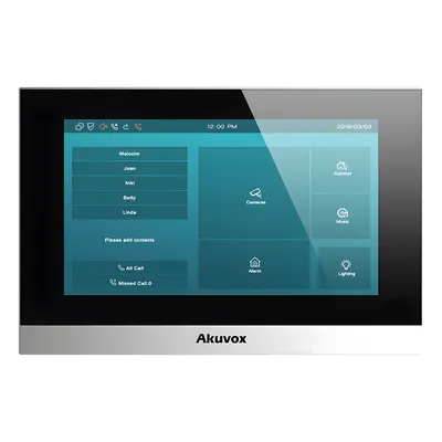 Monitor IP Touch / Pantalla 7" / SIP / PoE / Wi-Fi 2.4GHz / VAD con Cancelación de Eco