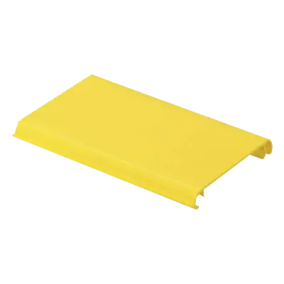 Tapa Con Bisagra a Presión Para Canaleta FiberRunner™ FR4X4YL2, de PVC Rígido, Color Amarillo, 2 m de Largo
