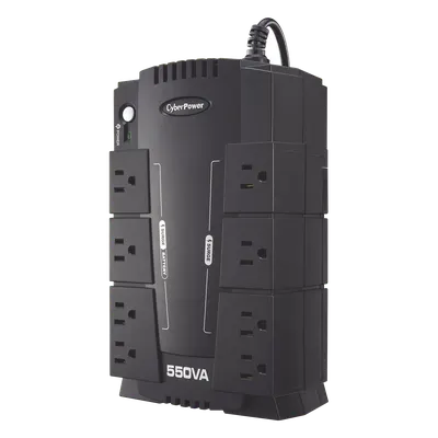 UPS de 550 VA/330 W, Topología Standby, Entrada 120 Vca NEMA 5-15P, Tipo Gabinete Compacto, Con 8 Tomas NEMA 5-15R