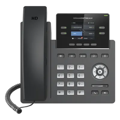 Teléfono IP / 4 Líneas SIP / 2 Cuentas / Pantalla Color 2.4" / Codecs HD G.722 y Opus / Gestión en la Nube / Puertos 10/100 Mbps
