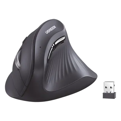 Mouse vertical inalámbrico UGREEN 25444 con Bluetooth y 2.4 GHz