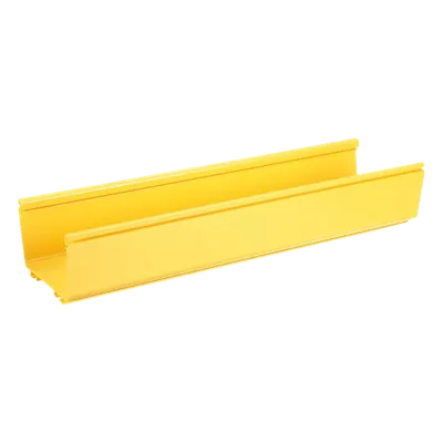 Canaleta FiberRunner™ 6X4, de PVC Rígido, Color Amarillo, 1.8 m de Largo