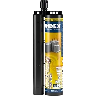 Resina epóxica INDEX MOPUR-30-585 para anclaje estructural de 585 ml