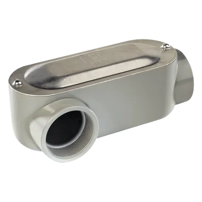 Caja ovalada RAWELT OLR-0320C de aluminio con rosca NPT de 2″