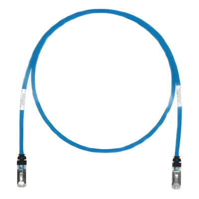 Patch cord Cat6A PANDUIT STP6X15BU blindado, azul y de 4.57 m