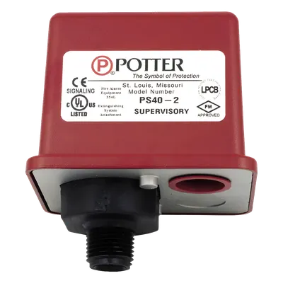 Supervisor de Baja Presión POTTER PS101A 4-15 PSI, Caja No Conductora