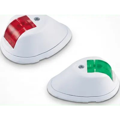 Set de Luces de Navegación Verticales / USCG 2 Millas Náuticas / Rojo y Verde / Hasta 20 m (65.6 ft) / LED 12 VDC / 8 W
