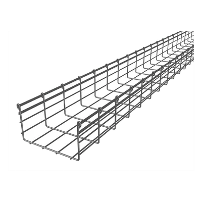 Charola Tipo Malla / 166x200 mm / Electro Zinc / 528 Cables Cat6 / 3 m (9.84 ft)