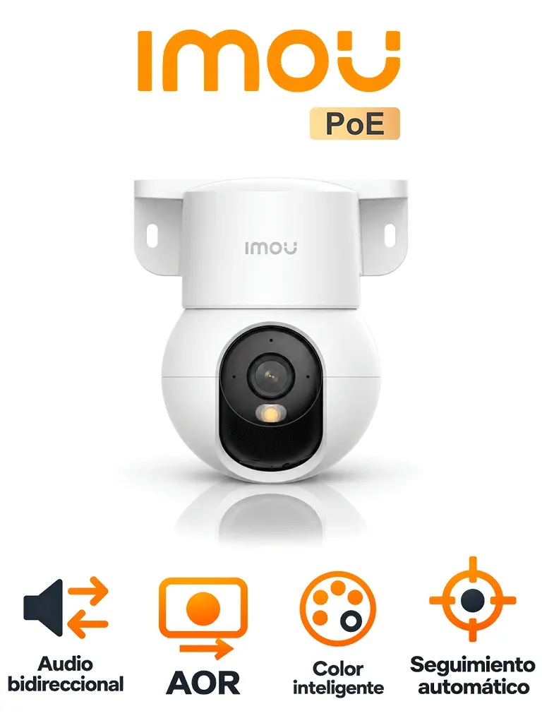 Cámara PT PoE IMOU PS2M de 3 MP con Smart Tracking