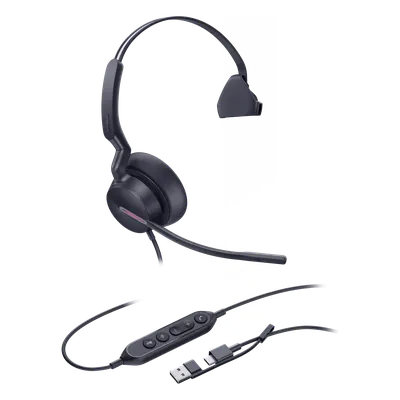 Audífonos mono YEALINK UH46 para Teams con conexión USB-C