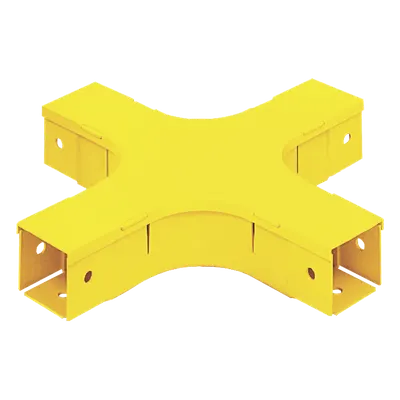 Accesorio de Canalización / 4 Vías Horizontal / 90° / Radio de Curvatura 50.8 mm (2 pulg) / 308.9 mm (12.2 in) / Amarillo