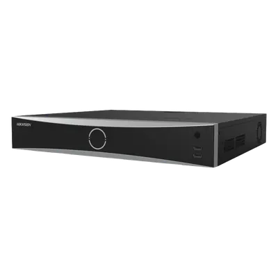 [Acusearch] NVR 12 Megapixel (4K) / 32 canales IP / 16 Puertos PoE+ / Reconocimiento Facial / AcuSense (Evita Falsas Alarmas) / 4 Bahías de Disco Duro / Switch PoE 300 mts / HDMI en 4K / Alarmas I/O