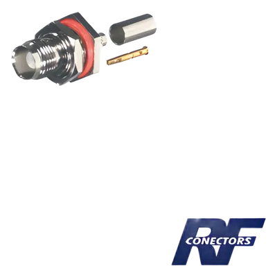 Conector TNC Hembra / Hermético IP68 / Montaje Trasero / Panel D Plano / RG-58/U