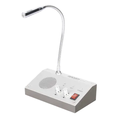 Sistema de Intercomunicación | Ideal para Ventanillas | Audio de voz de dos vías | 12V/1A 3W | Micrófono Interior + Micrófono Exterior