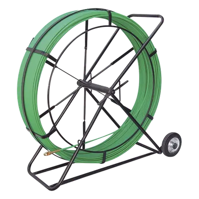 Guía de Fibra de Vidrio / 9 mm / 200 m / 656 pies / Contenedor Metálico con Ruedas