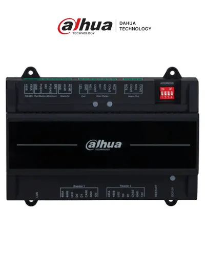 DAHUA DHI-ASC2202B(T) - Panel de Control de Acceso para 2 Puertas 2 Lectoras/ Compatible con Torniquetes Dahua/ TCP/IP/ Comunicación RS-485 y Wiegand/ 100,000 Usuarios y 500,000 Registros/ Soporta Interlock, Anti-passback, Desbloqueo Remoto/