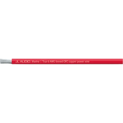Cable de Alimentación Marino ABYC / 6 AWG Real / 200 pies (61 m) / Cobre OFC Estañado / 1,176 Hebras / Cubierta PVC Flexible / Resistente a Aceite, Gasolina y UV / Color Rojo